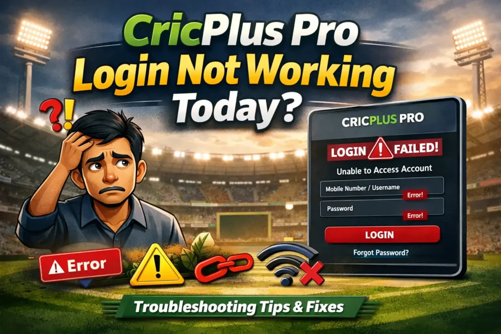 CricPlus Pro Login Not Working