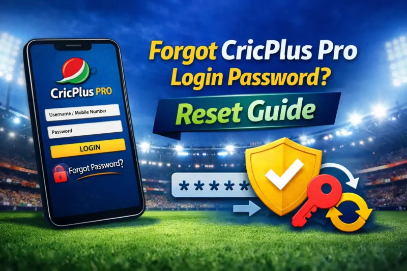 Forgot CricPlus Pro Login Password